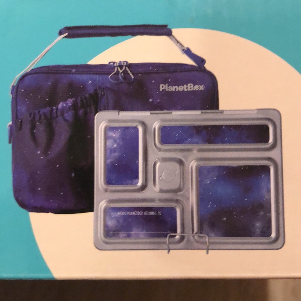 NIB PlanetBox Stainless Steel Lunchbox Set.